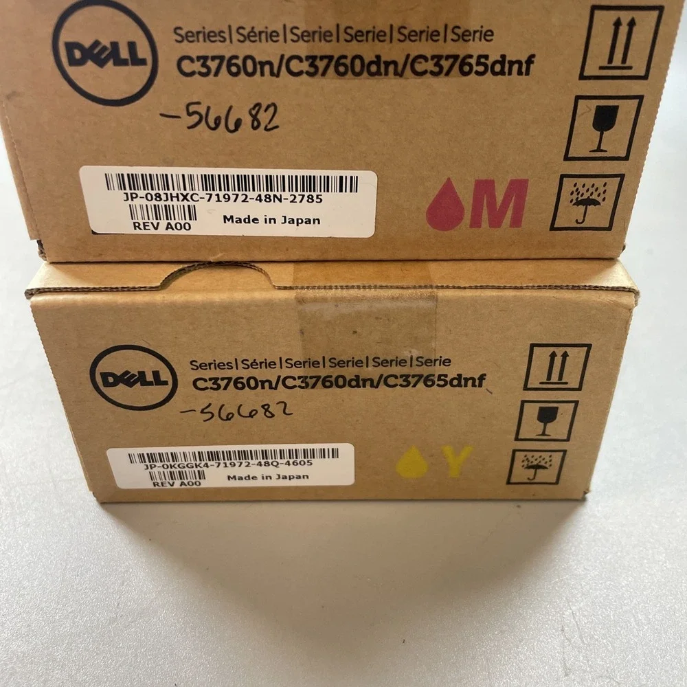 Dell C3760n C3760dn C3765dnf Genuine Toner Set CMYK MD8G4 XKGFP 1M4KP W8D60